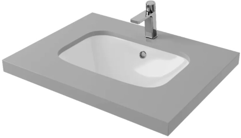 Excellent Candera lavabo 56.5x40 cm rectangular bajo encimera blanco CEEX.5121.565.WH
