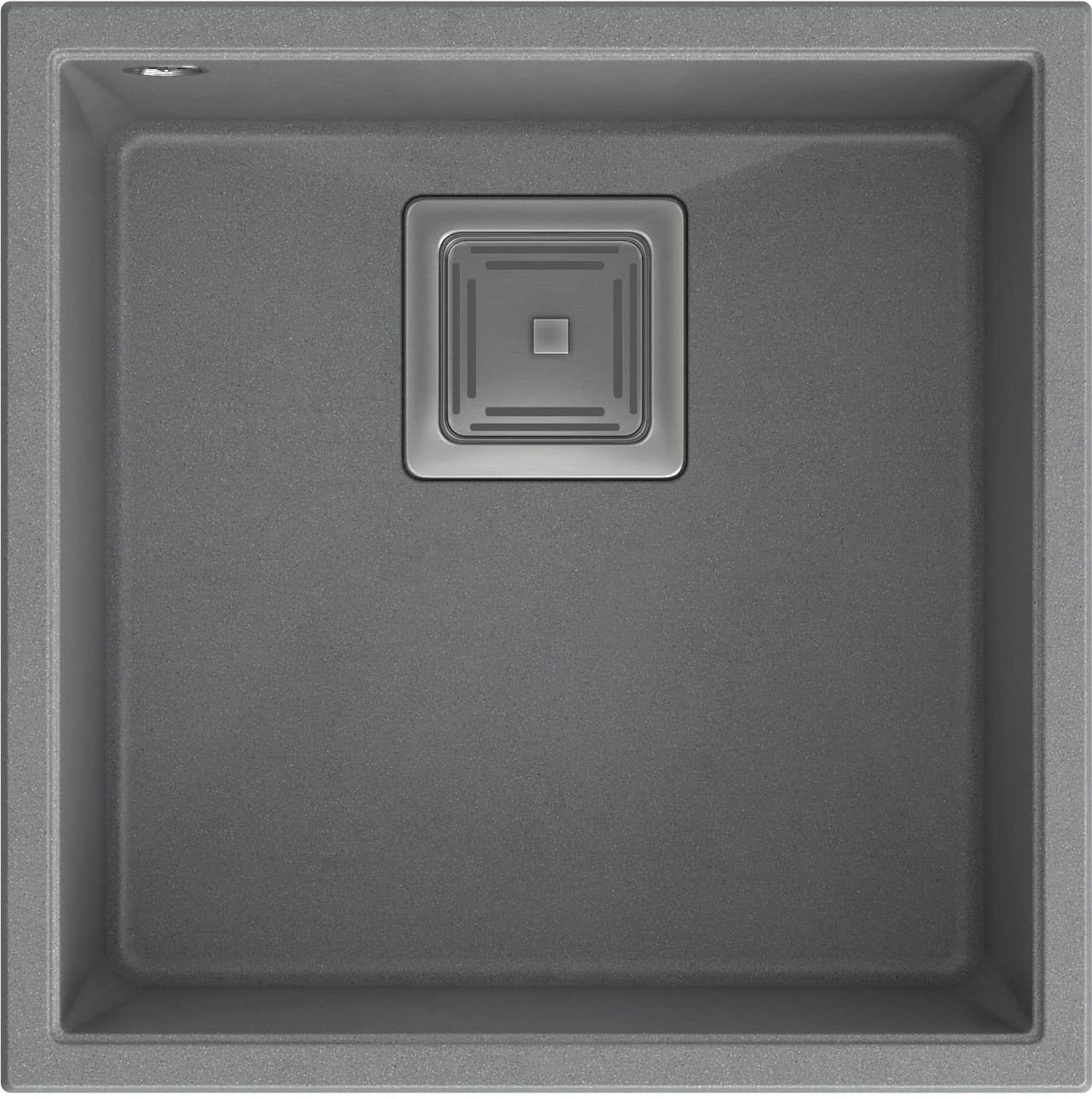 Quadron David fregadero graniteq 42x42 cm gris/grafito/ónix HQD4242U5-BS