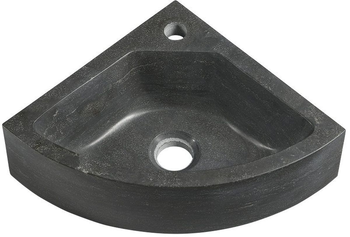 Sapho Blok lavabo 30x30 cm esquina clásico antracita mate 2401-30