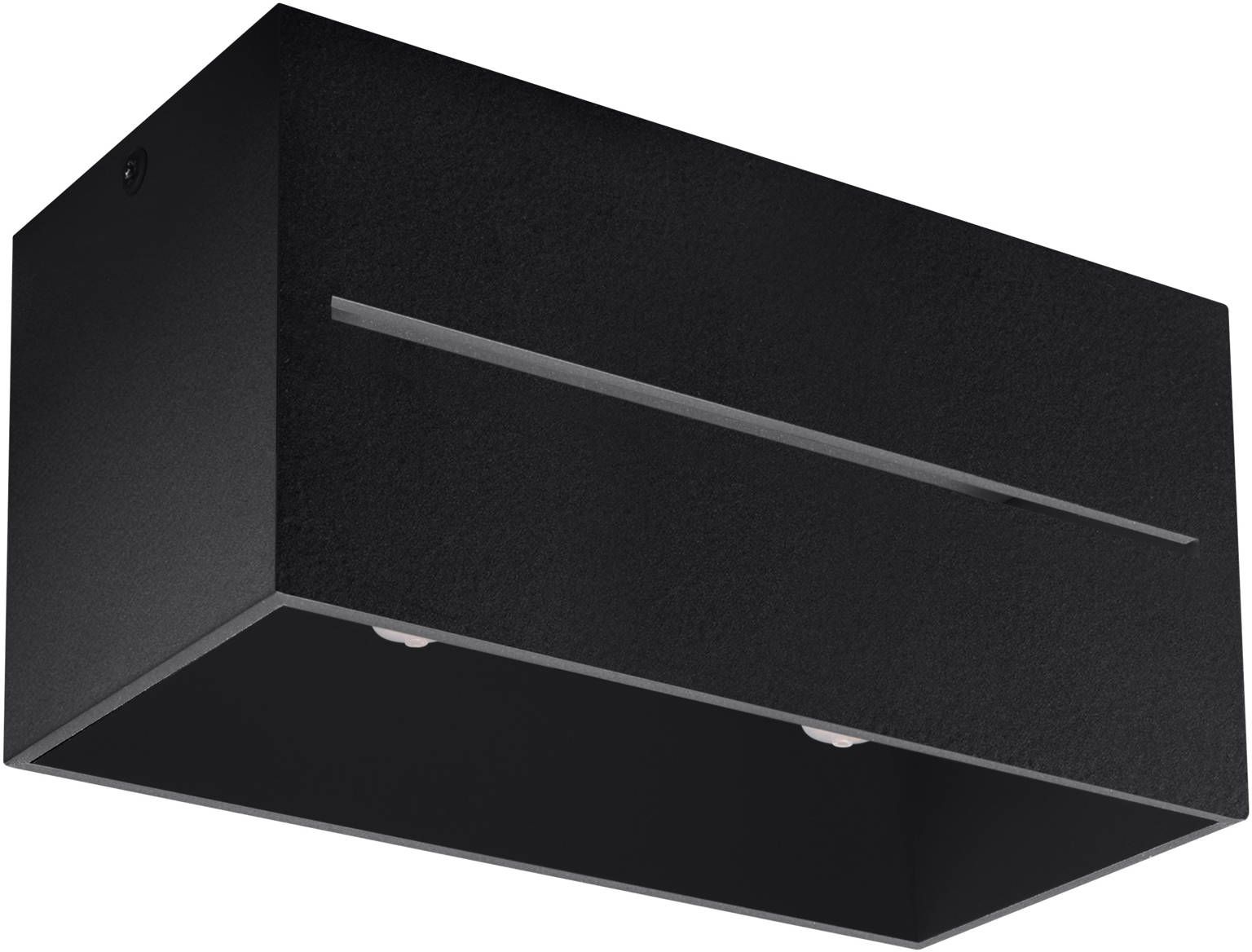 Sollux Lighting Lobo Maxi lámpara de techo 2x40 W negro SL.0384