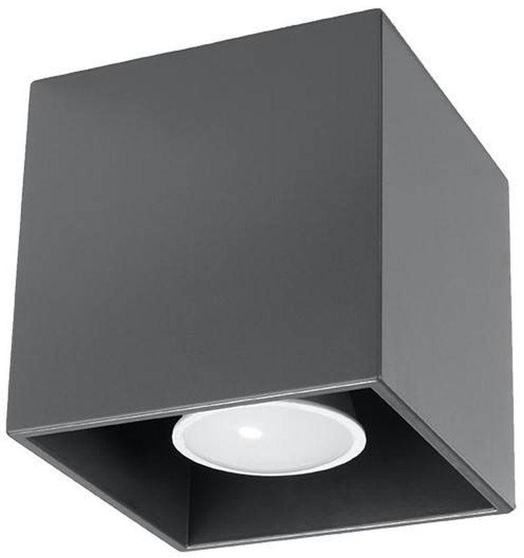 Sollux Lighting Quad lámpara de techo 1x40 W antracita SL.0567