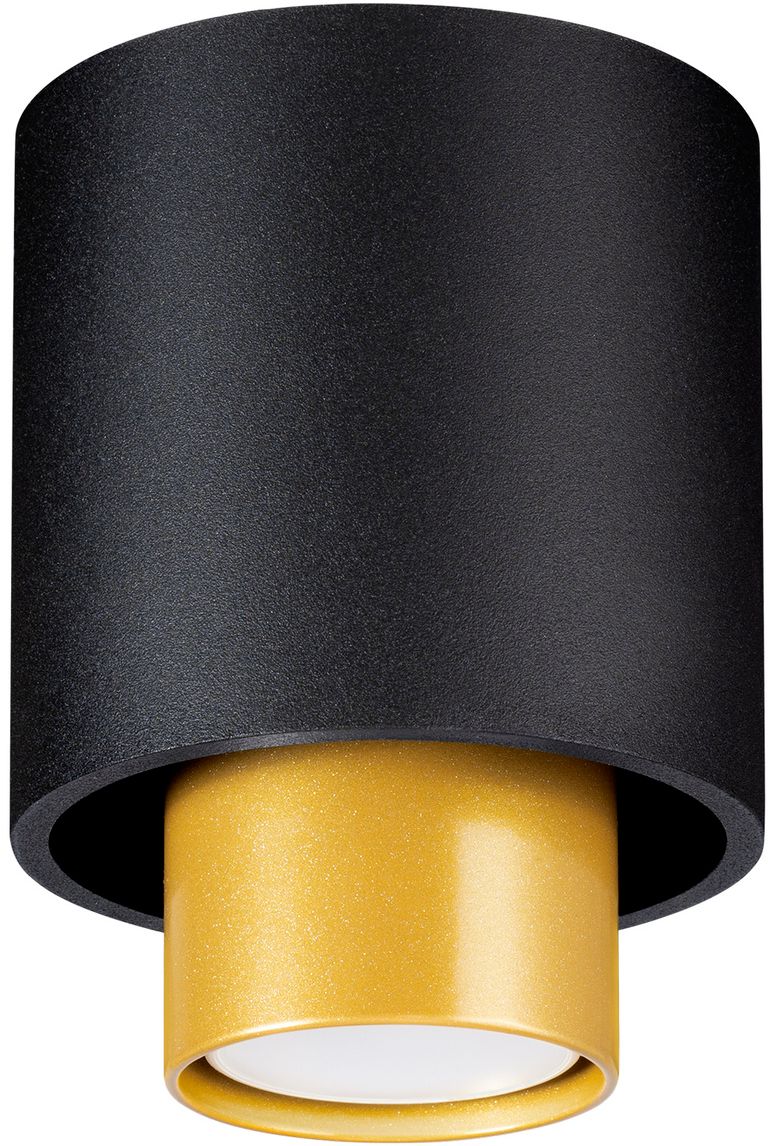 Sollux Lighting Nesi lámpara de techo 1x40 W negro-dorado SL.0982