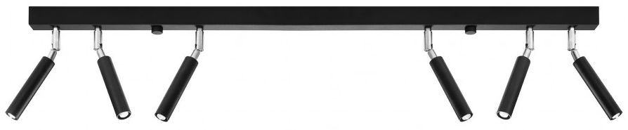 Sollux Lighting Eyetech lámpara de techo 6x40 W negro SL.0901