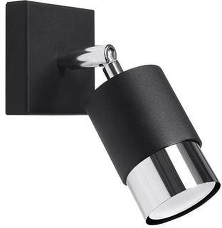 Sollux Lighting Nero lámpara de pared 1x40 W negro-cromo SL.1064