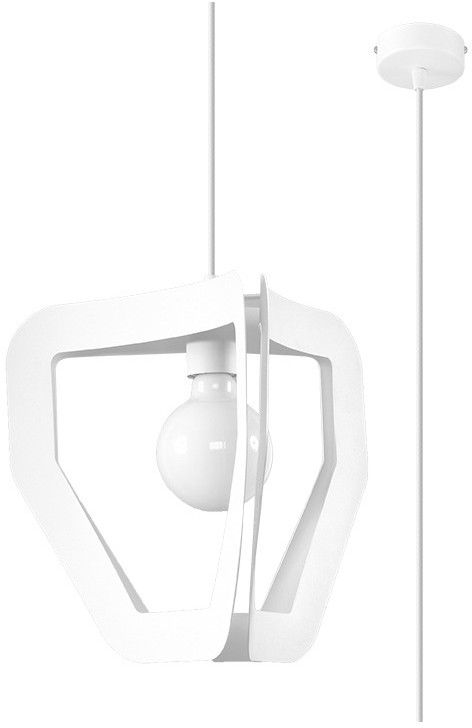 Sollux Lighting Tres lámpara colgante 1x60 W blanco SL.0929
