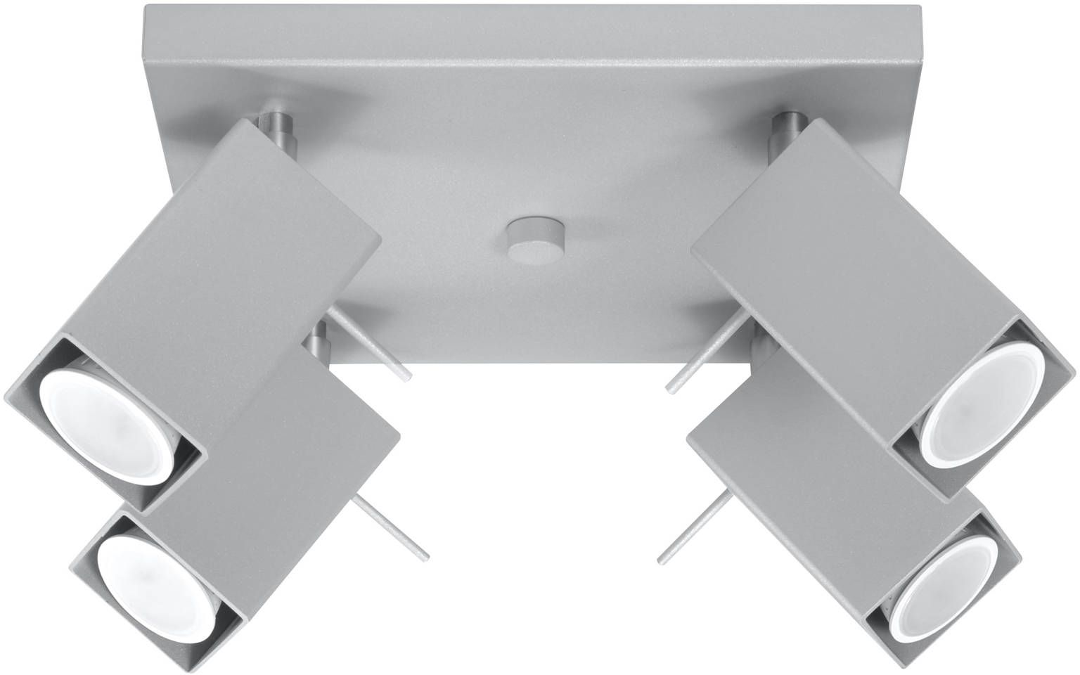 Sollux Lighting Merida lámpara de techo 4x40 W gris SL.0458