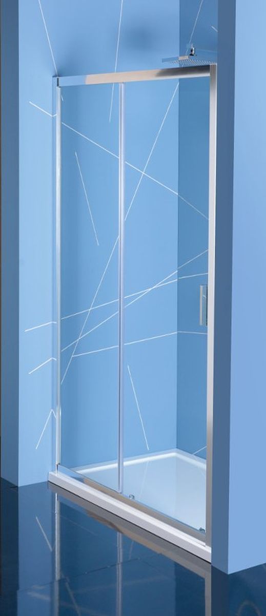 Polysan Easy Line puerta de ducha 150 cm corredera cromo brillante/vidrio transparente EL1515