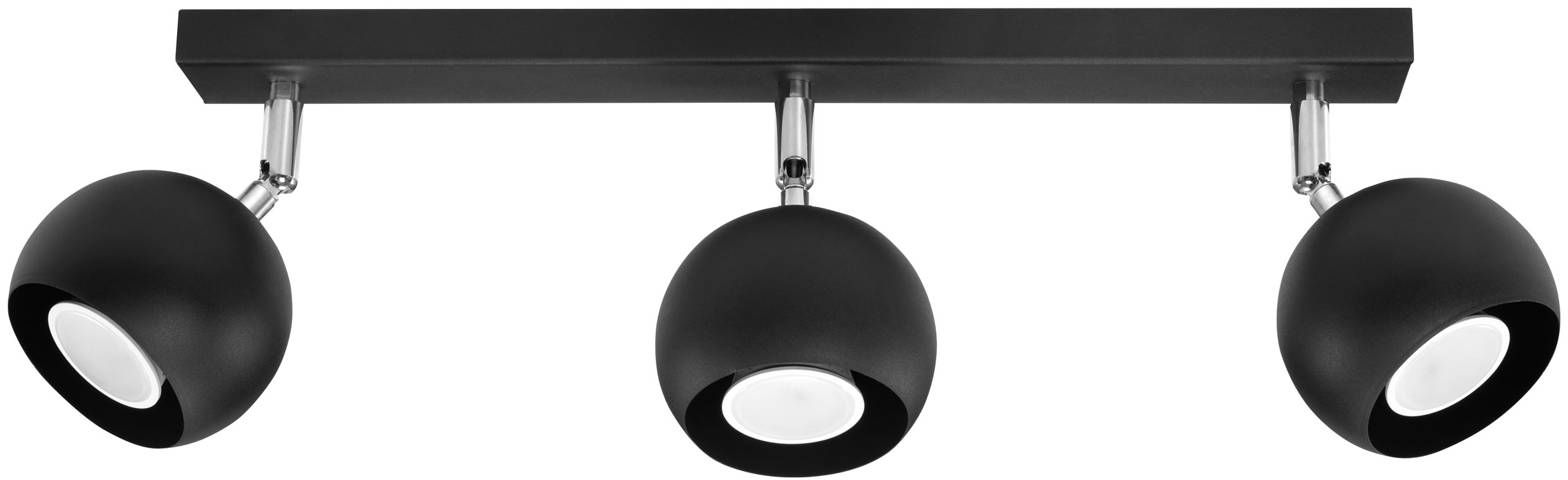 Sollux Lighting Oculare lámpara de techo 3x40 W negro SL.0445