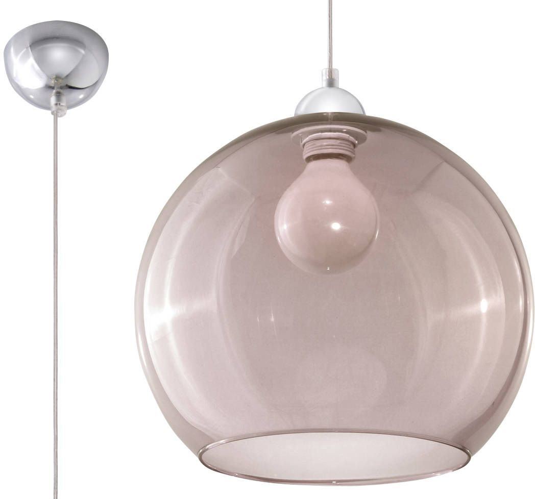 Sollux Lighting Ball lámpara colgante 1x60 W grafito SL.0250