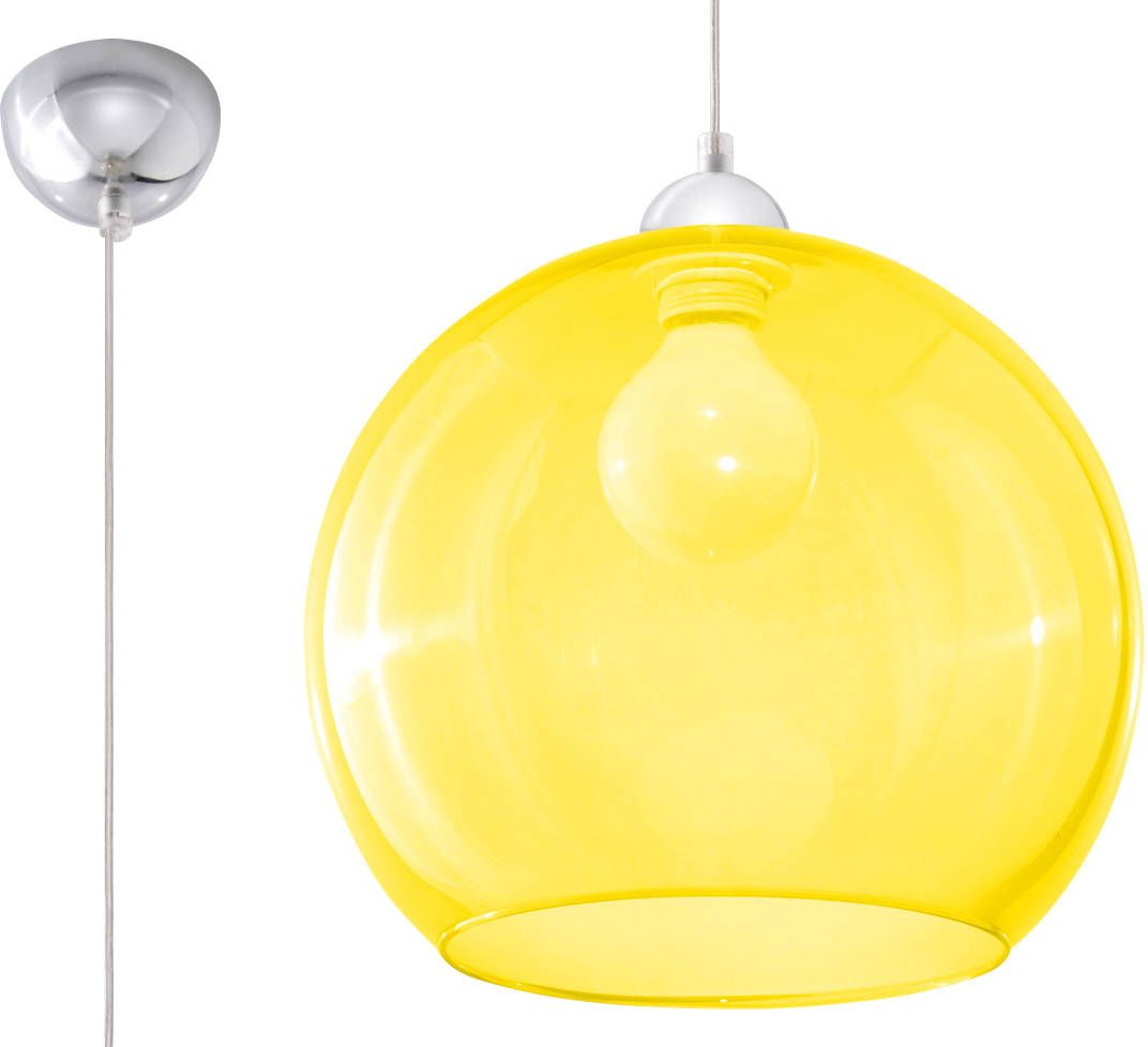Sollux Lighting Ball lámpara colgante 1x60 W amarillo SL.0252