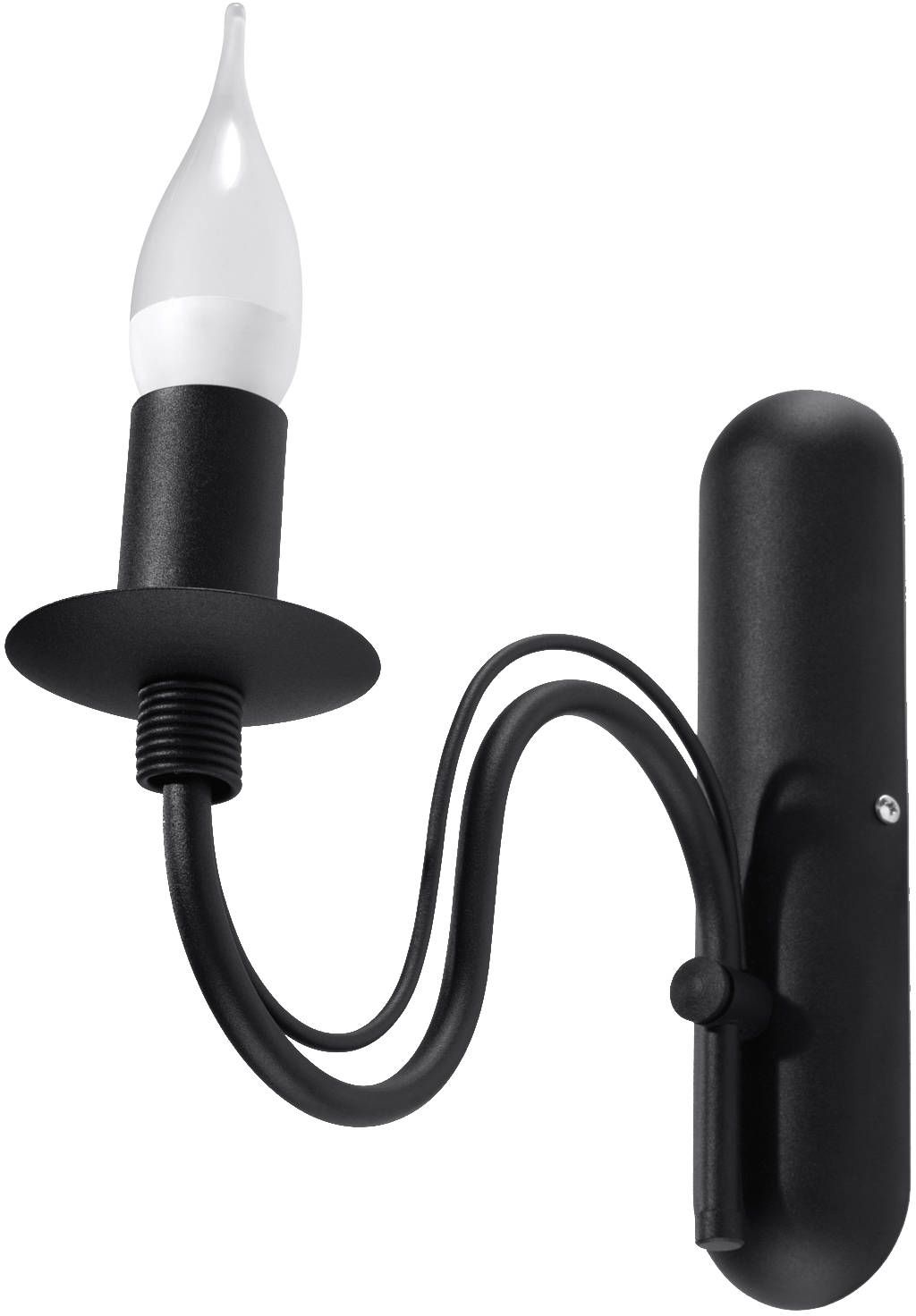 Sollux Lighting Minerwa lámpara de pared 1x40 W negro SL.0220