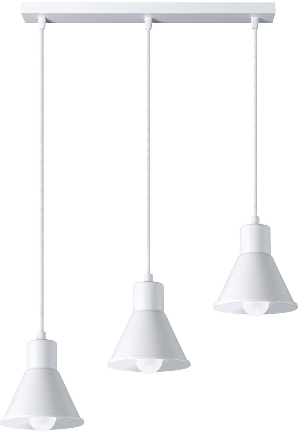 Sollux Lighting Taleja lámpara colgante 3x60 W blanco SL.0984