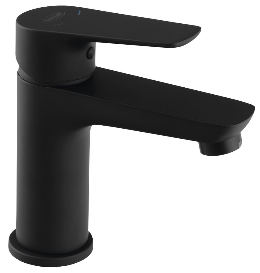 Aqualine Lotta grifo para lavabo de pie negro LT602B