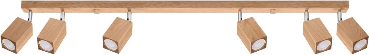Sollux Lighting Keke lámpara de techo 6x40 W madera SL.1039