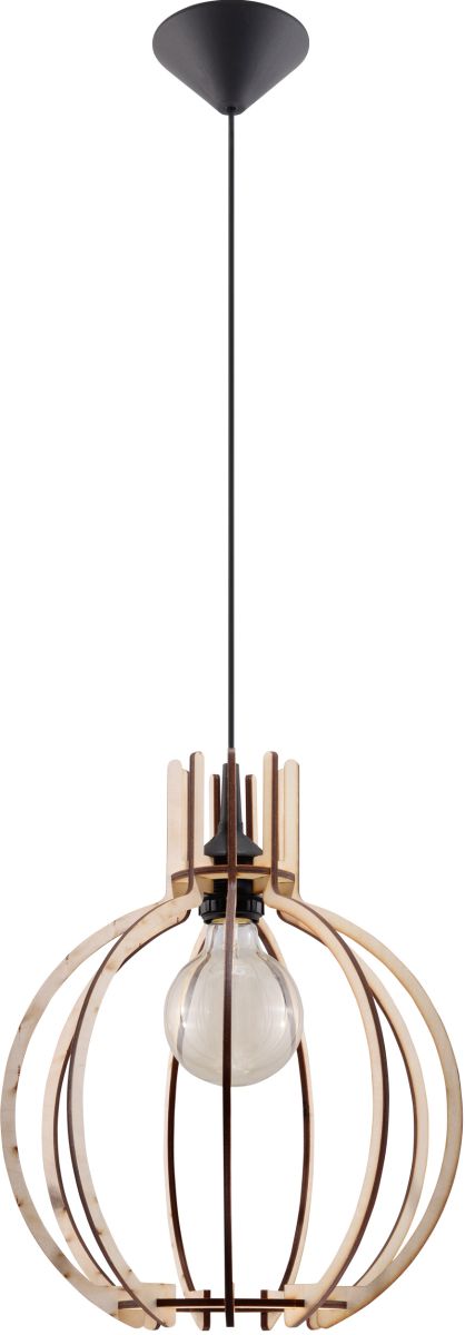Sollux Lighting Arancia lámpara colgante 1x60 W madera SL.0391