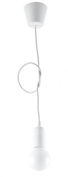 Sollux Lighting Diego lámpara colgante 1x60 W blanco SL.0569