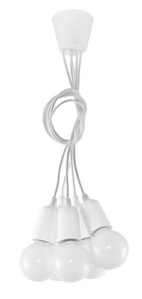 Sollux Lighting Diego lámpara colgante 5x60 W blanco SL.0571