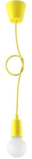 Sollux Lighting Diego lámpara colgante 1x60 W amarillo SL.0578