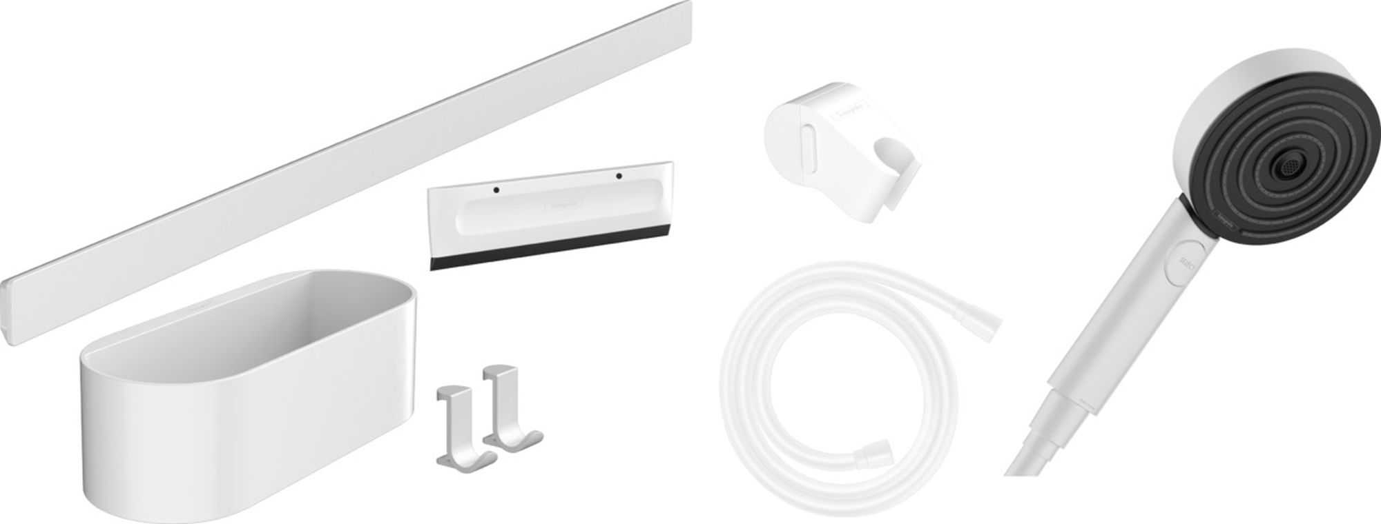 Hansgrohe WallStoris conjunto de ducha a pared blanco 24291700