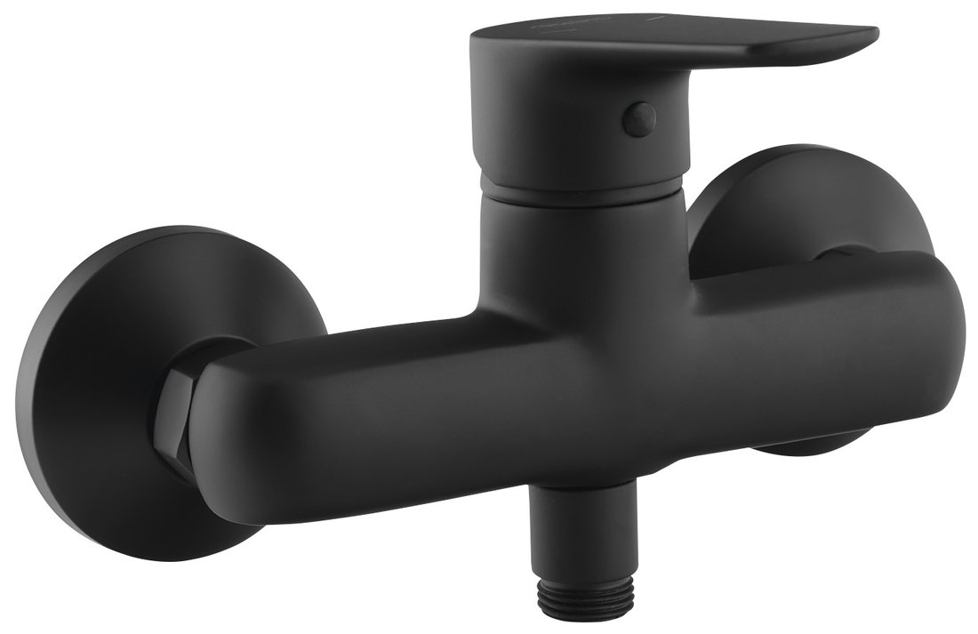 Aqualine Lotta grifo para ducha a pared negro LT611B