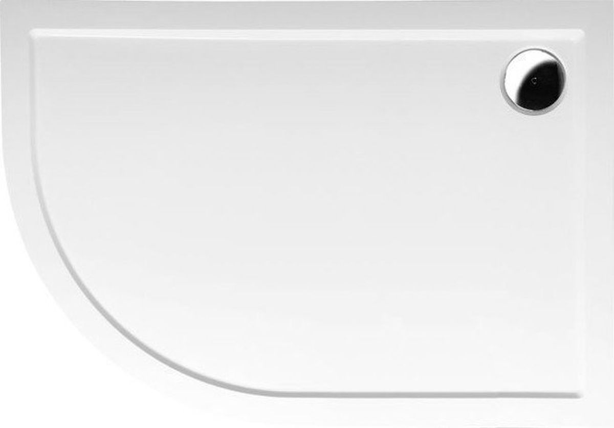 Polysan Rena plato de ducha semicircular 100x80 cm blanco 76511