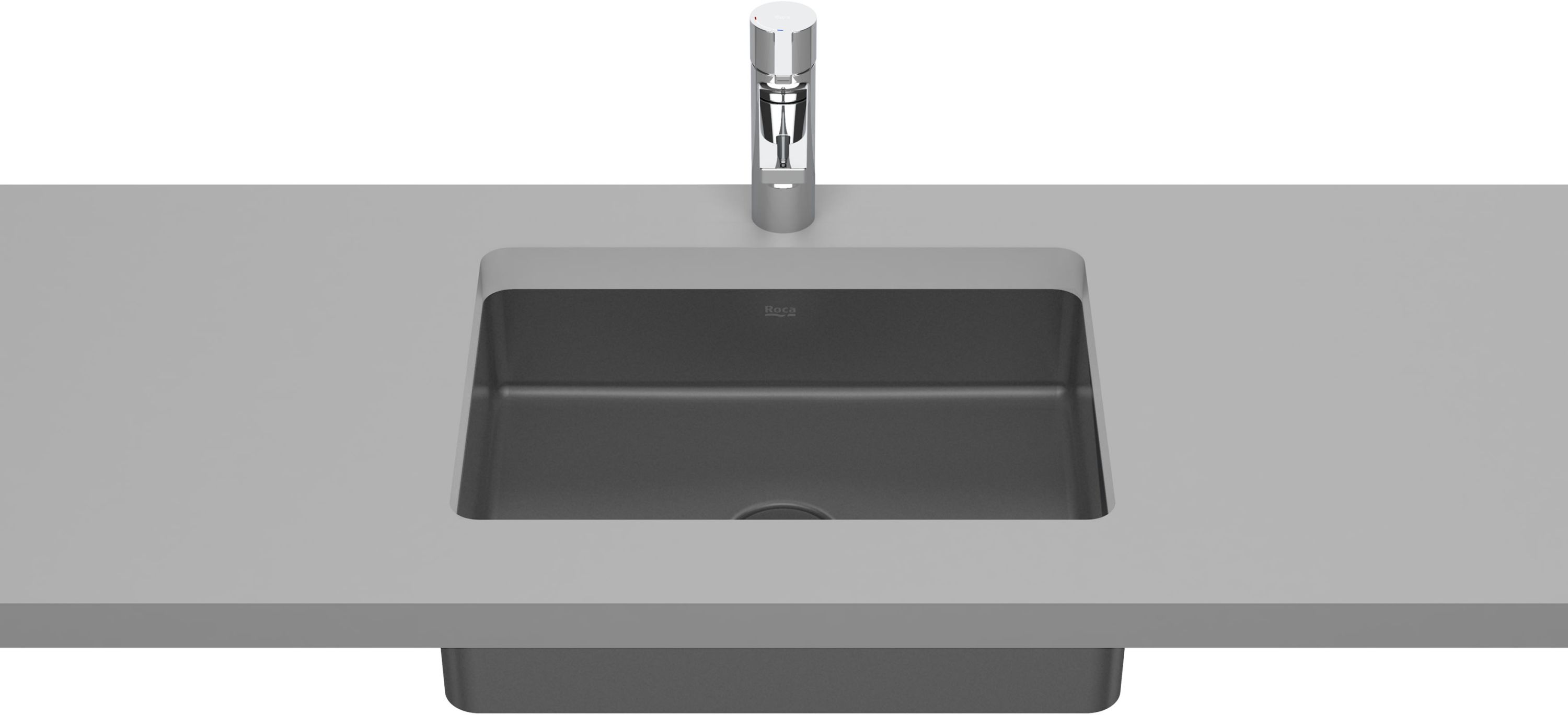Roca Inspira lavabo 43x32.5 cm rectangular bajo encimera A327536640