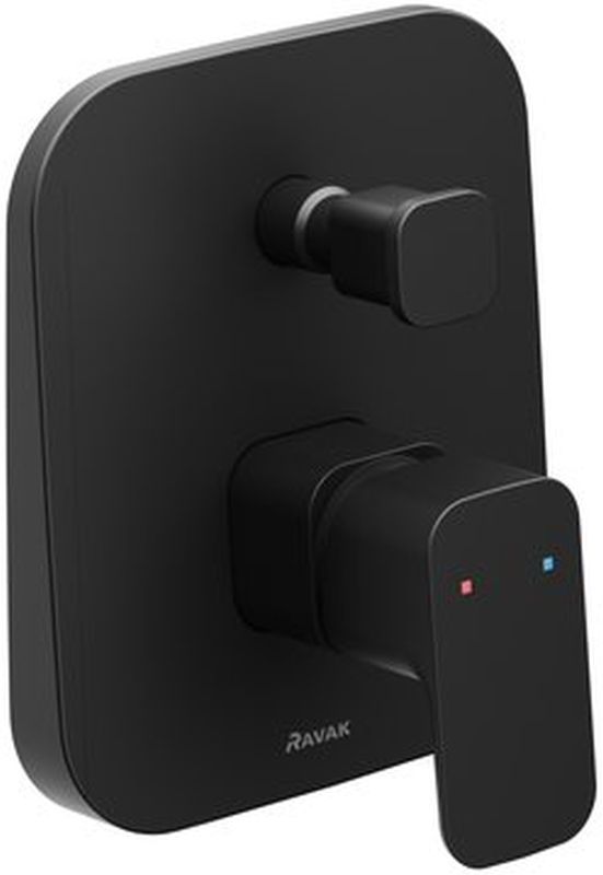 Ravak 10° grifo de bañera y ducha empotrado negro X070156