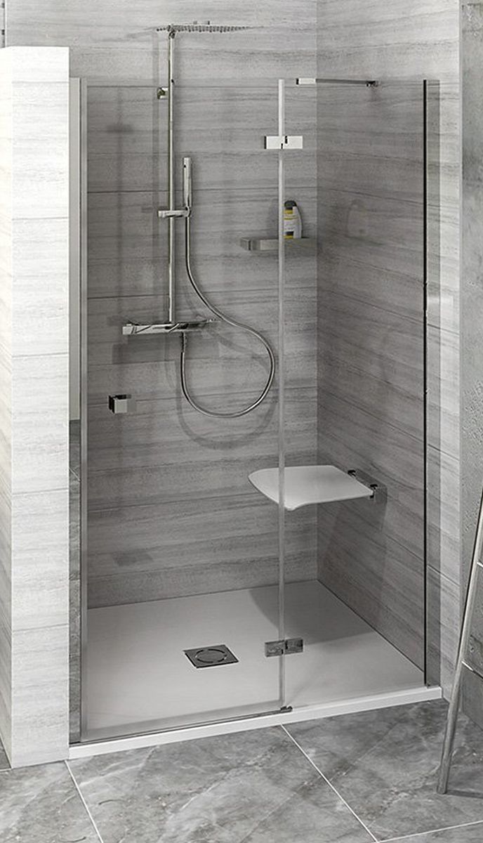 Polysan Fortis Line puerta de ducha 150 cm oscilante cromo brillante/vidrio transparente FL1415R