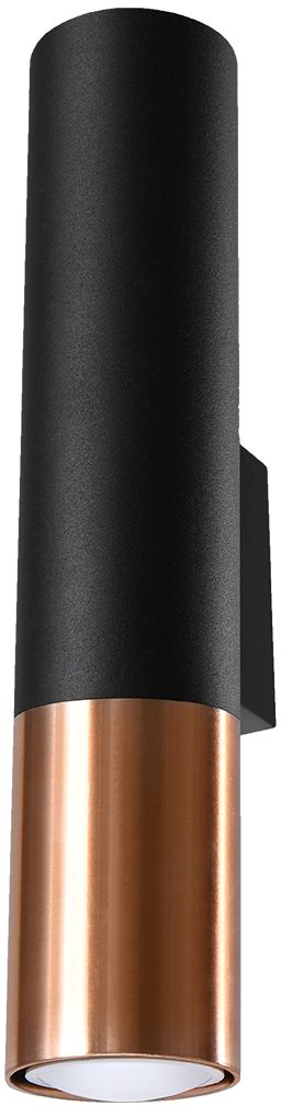 Sollux Lighting Loopez lámpara de pared 2x40 W negro-cobre SL.0944