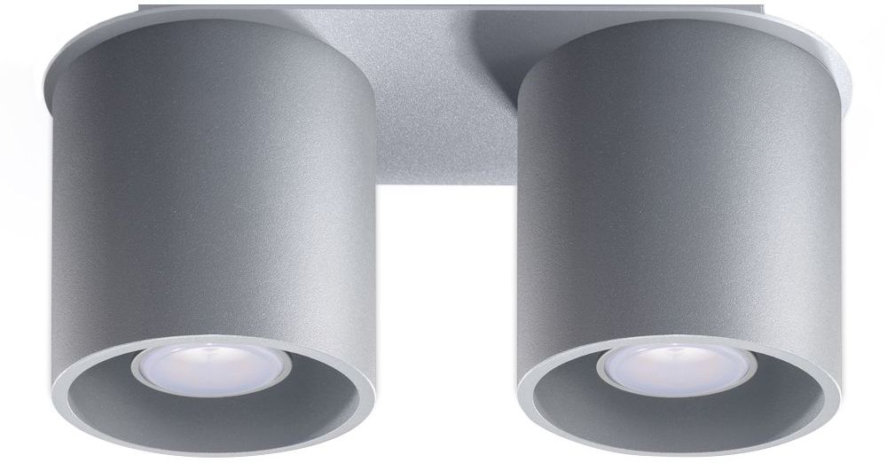 Sollux Lighting Orbis lámpara de techo 2x40 W gris SL.0055