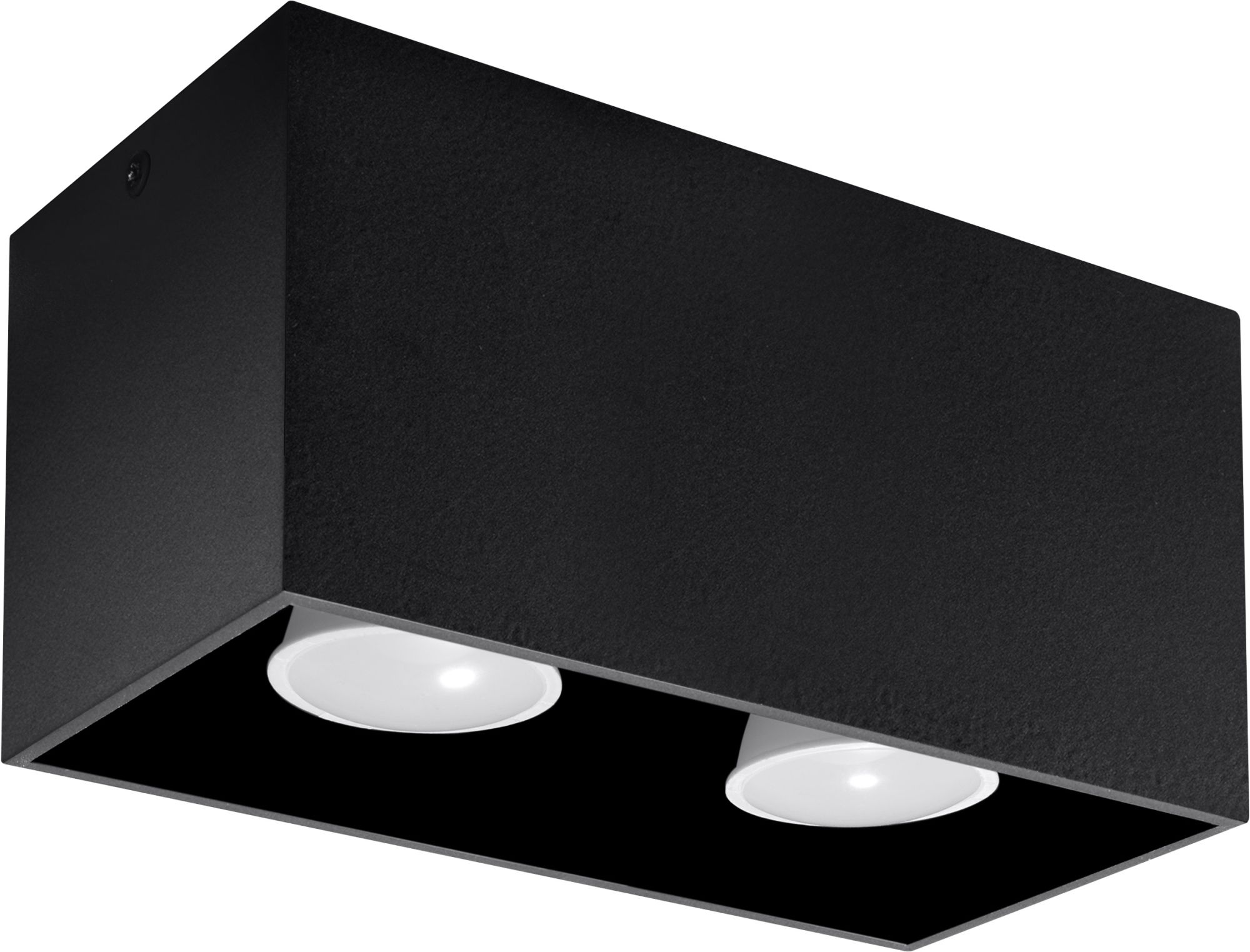 Sollux Lighting Quad Maxi lámpara de techo 2x40 W negro SL.0381
