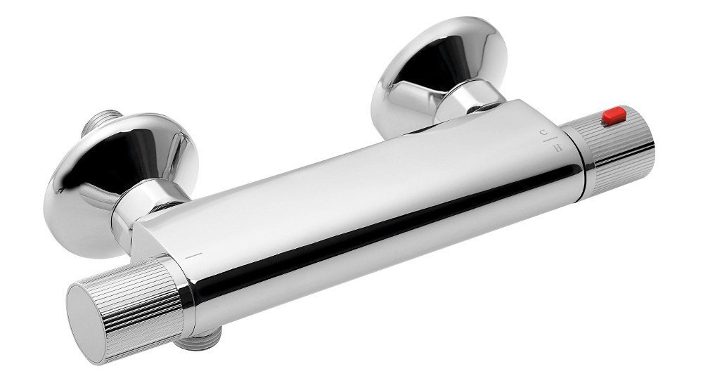 Aqualine Action grifo para ducha a pared con termostato cromo MB155
