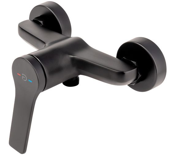 FDesign Seppia grifo para ducha a pared negro FD1-SPA-7-22