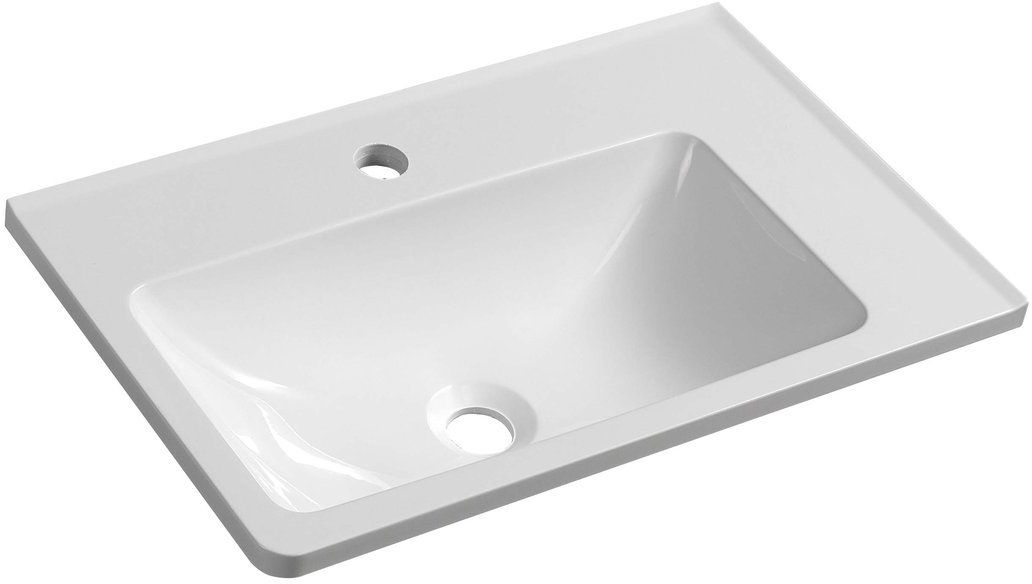 Sapho Arana lavabo 56x35 cm rectangular clásico blanco AN056