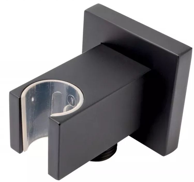 FDesign Inula conector angular con soporte negro FD8-601-22
