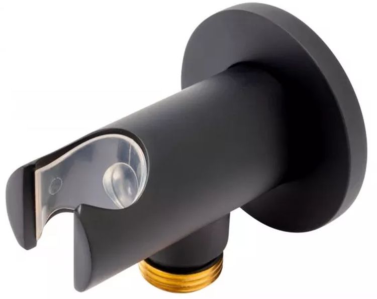 FDesign Inula conector angular con soporte negro FD8-602-22