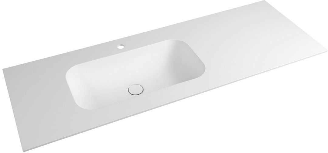 Sapho Aruba lavabo 180x51.5 cm rectangular para mueble blanco mate AR180-B1L