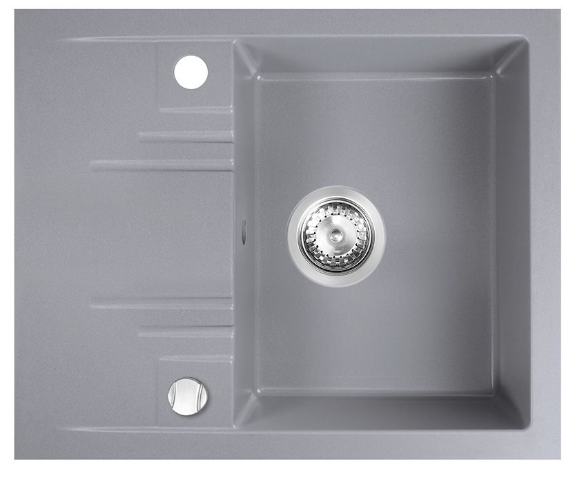 FDesign Carioca fregadero de granito 58x48 cm gris/grafito/ónix FD9-12-4858-44