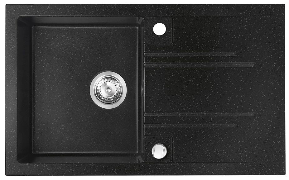 FDesign Carioca fregadero de granito 78x48 cm gris/grafito/ónix FD9-13-4878-02