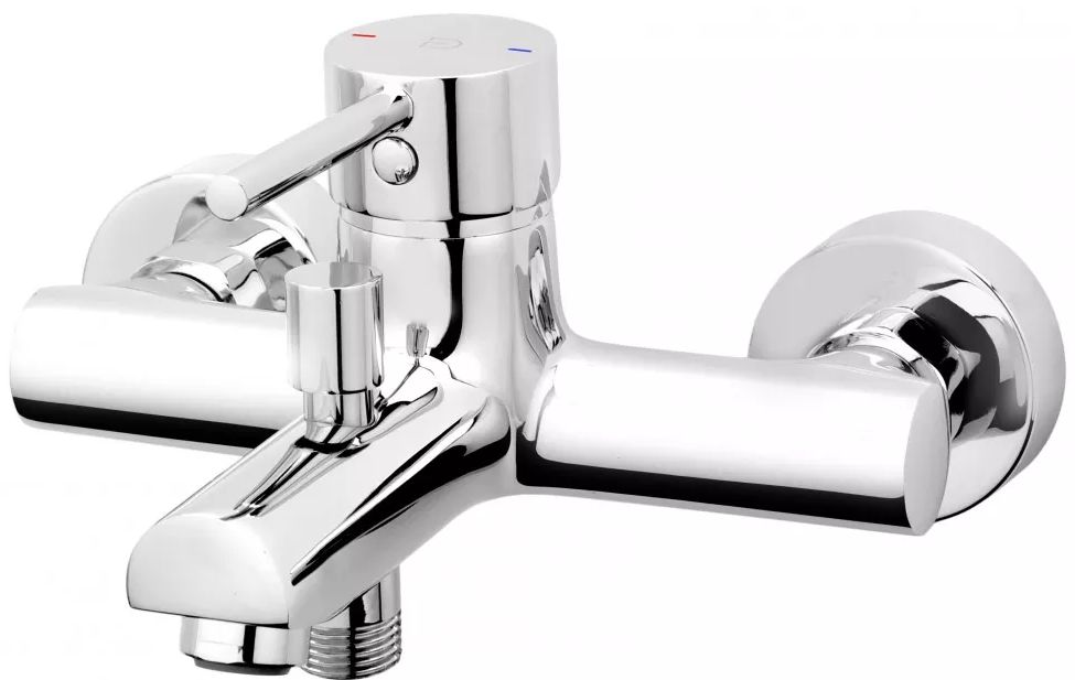 FDesign Flusso grifo de bañera y ducha a pared cromo FD1-FLS-1-11