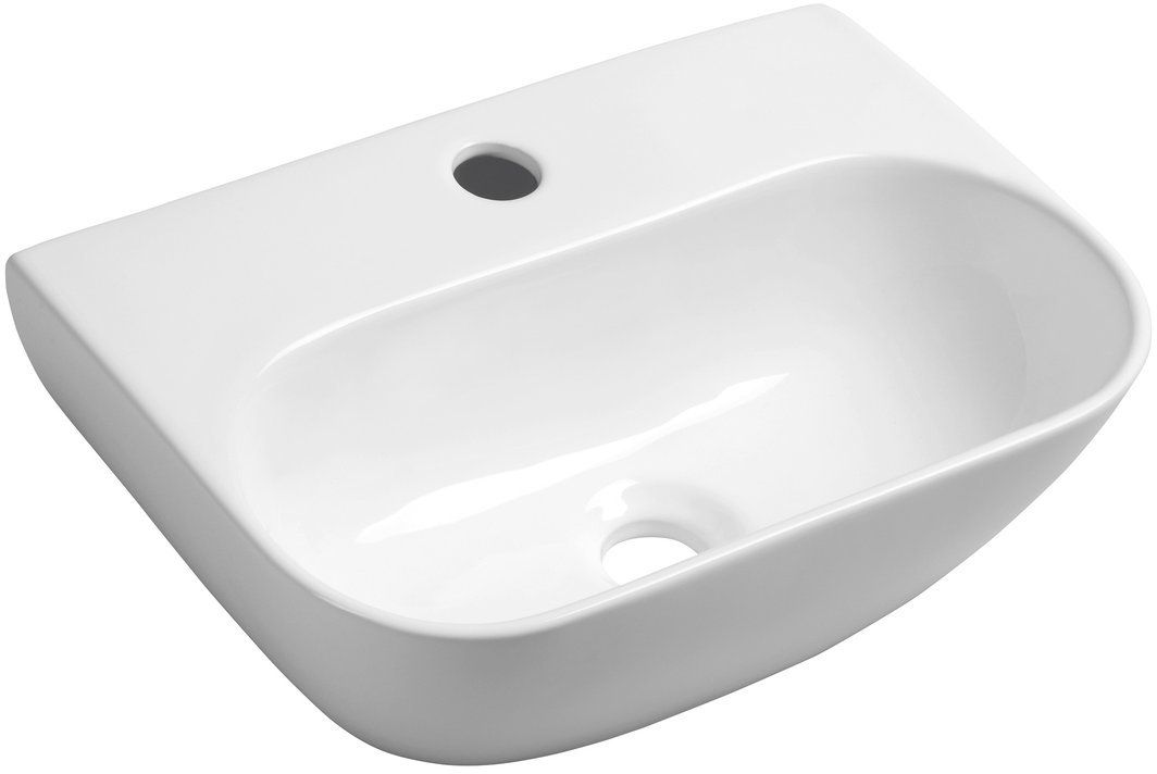 Sapho Small lavabo 42x29 cm semicircular clásico blanco AR265