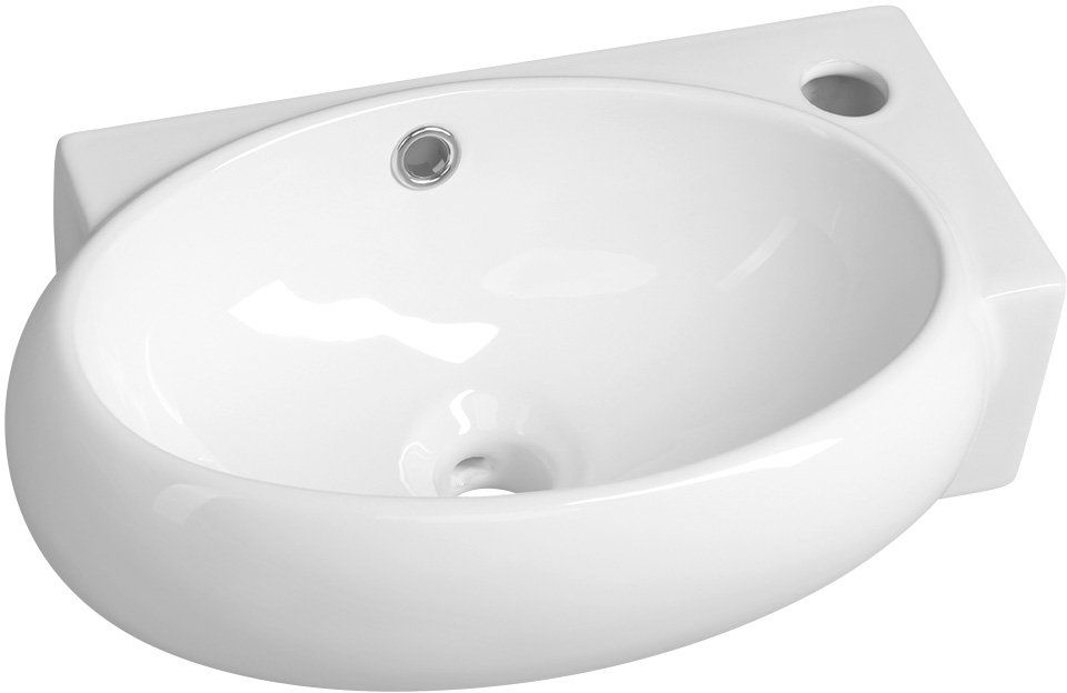Sapho Small lavabo 43x28.5 cm clásico blanco brillante AR497