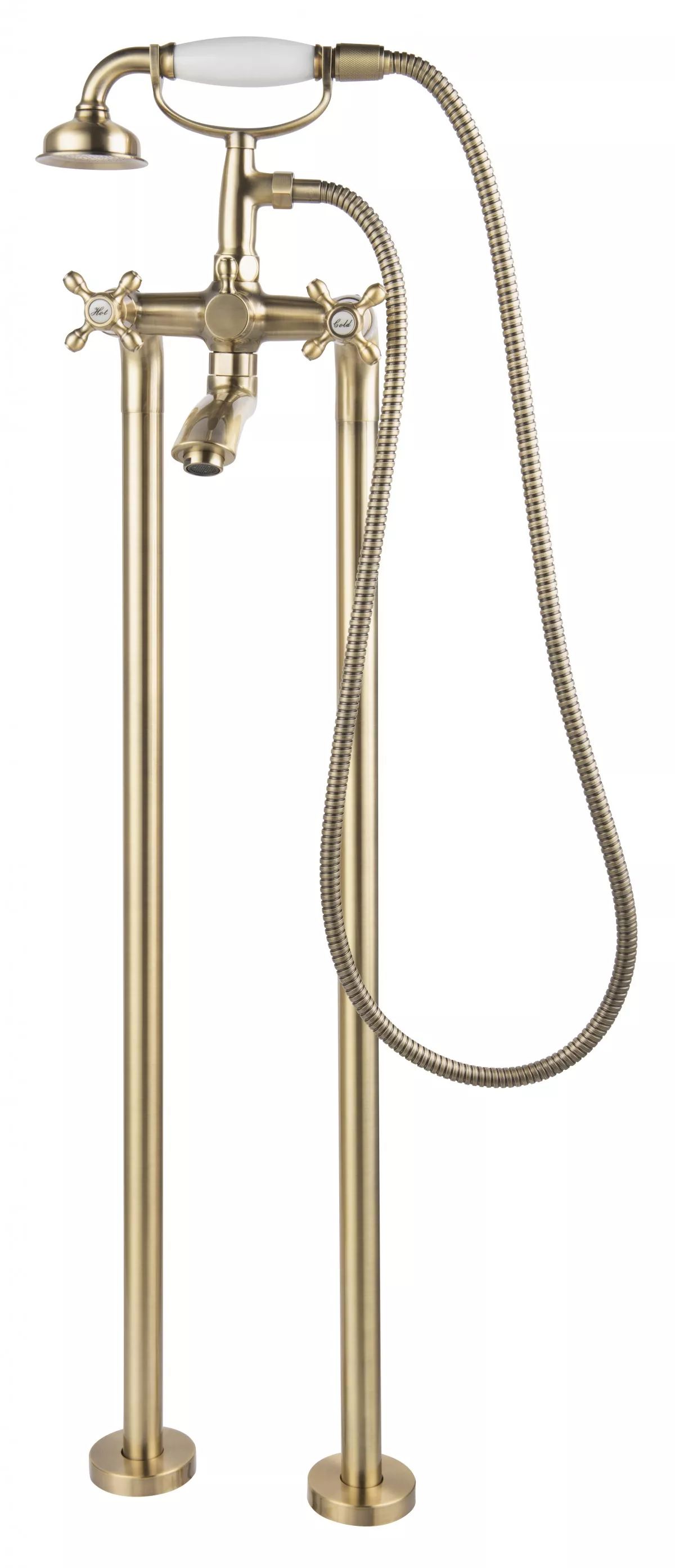 FDesign Lacrima grifo de bañera y ducha en suelo || FD1-LRA-11F-66