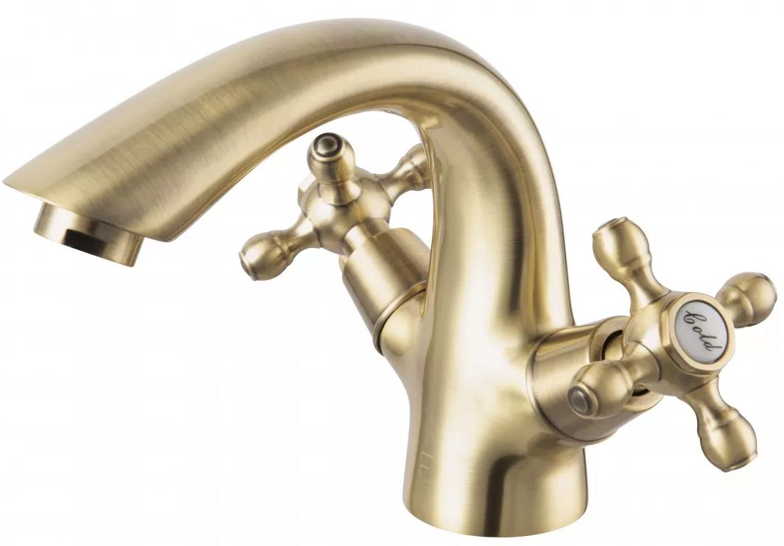 FDesign Lacrima grifo para lavabo de pie latón/bronce antiguo FD1-LRA-2-66