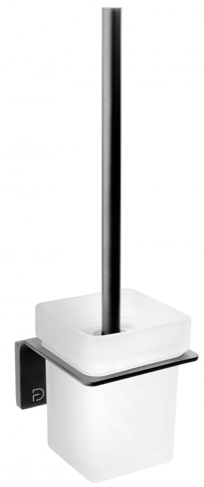 FDesign Piazza escobilla de baño atornillado negro FD6-PZA-06-22
