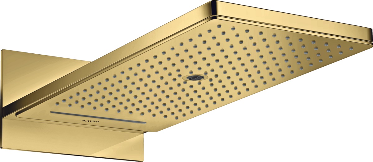 Axor ShowerSolutions ducha con efecto lluvia 58x25.8 cm rectangular oro 35283990