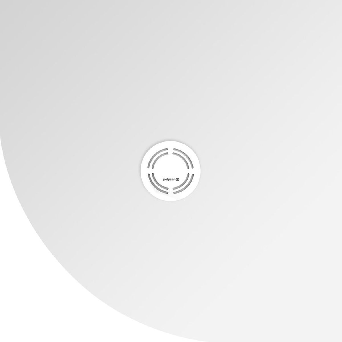Polysan Flexia plato de ducha semicircular 90x90 cm blanco 91181