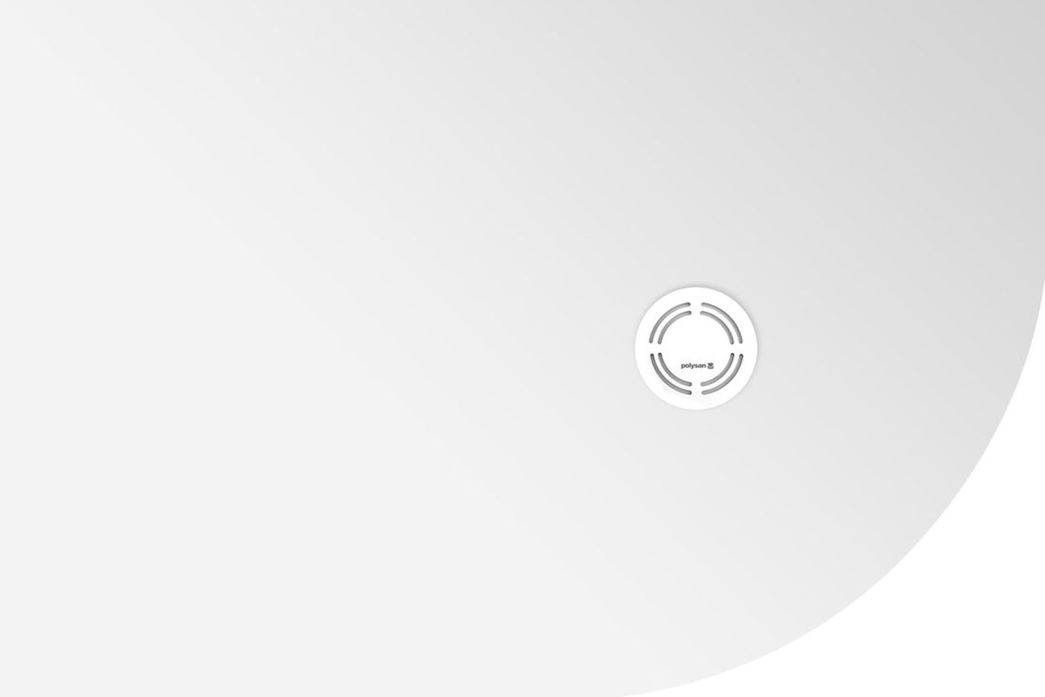 Polysan Flexia plato de ducha semicircular 120x80 cm blanco 91281