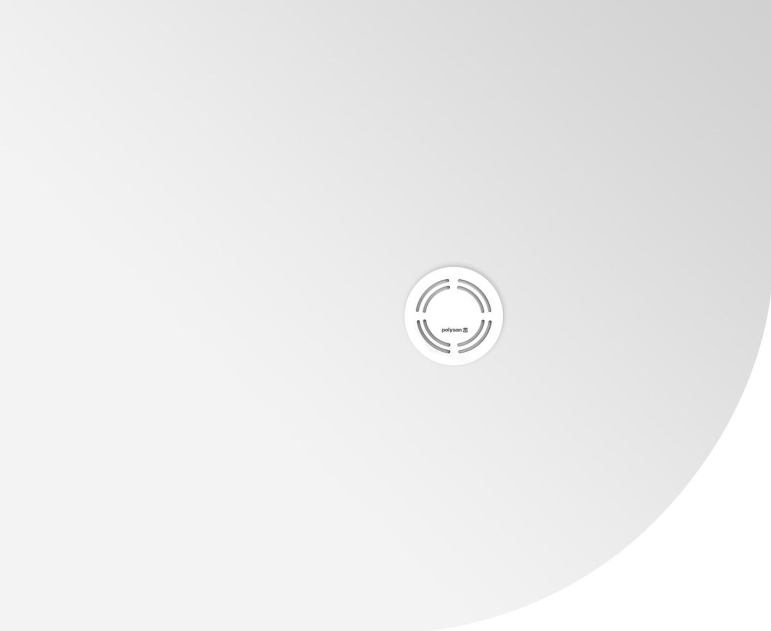 Polysan Flexia plato de ducha semicircular 110x90 cm blanco 91341