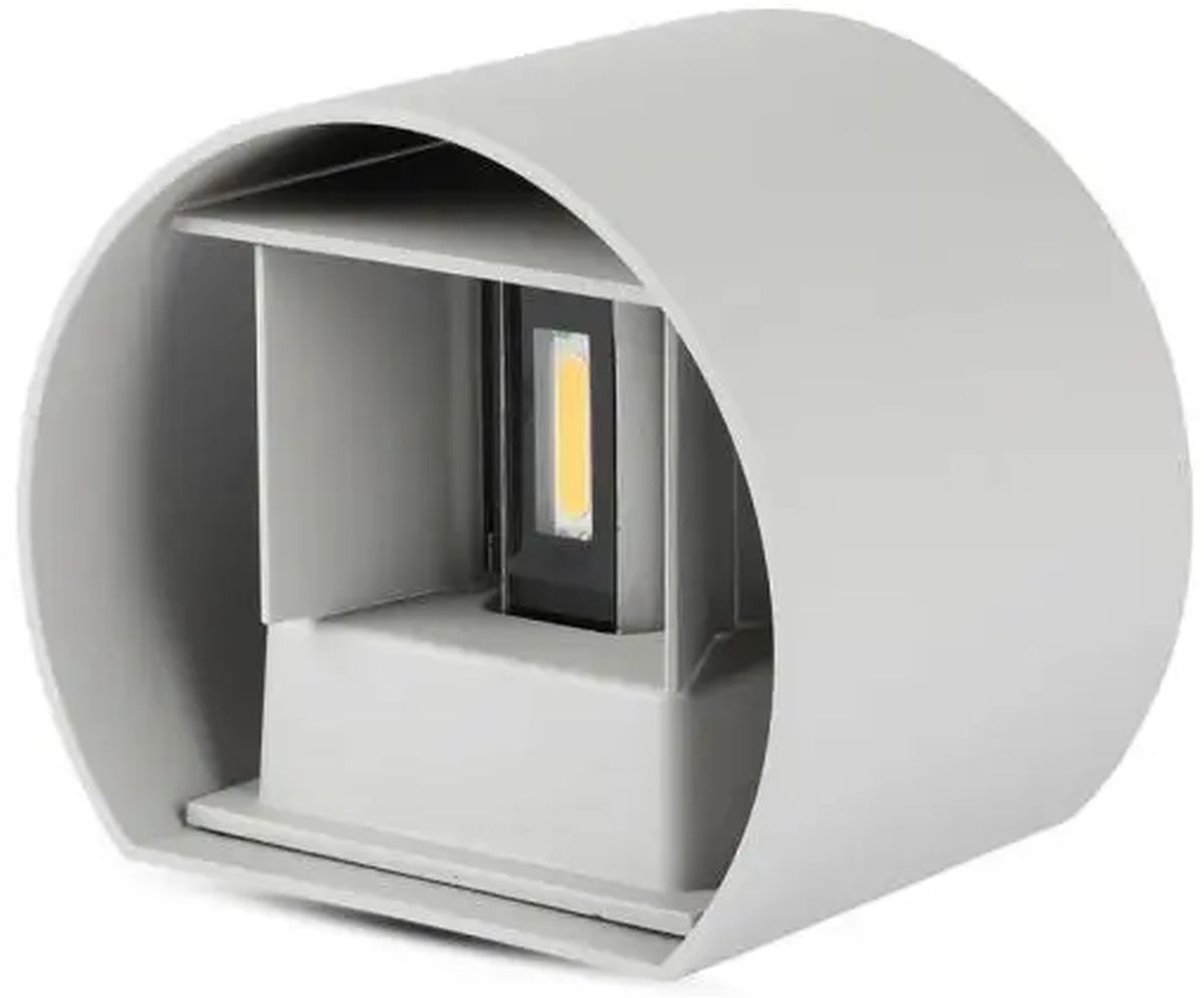 V-TAC lámpara de pared para exteriores 1x6 W gris 7083